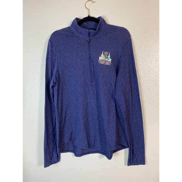 Under Armour Kentucky Derby 145 Half Zip Shirt Women XL Blue 2019 Long Sleeve - Picture 1 of 15
